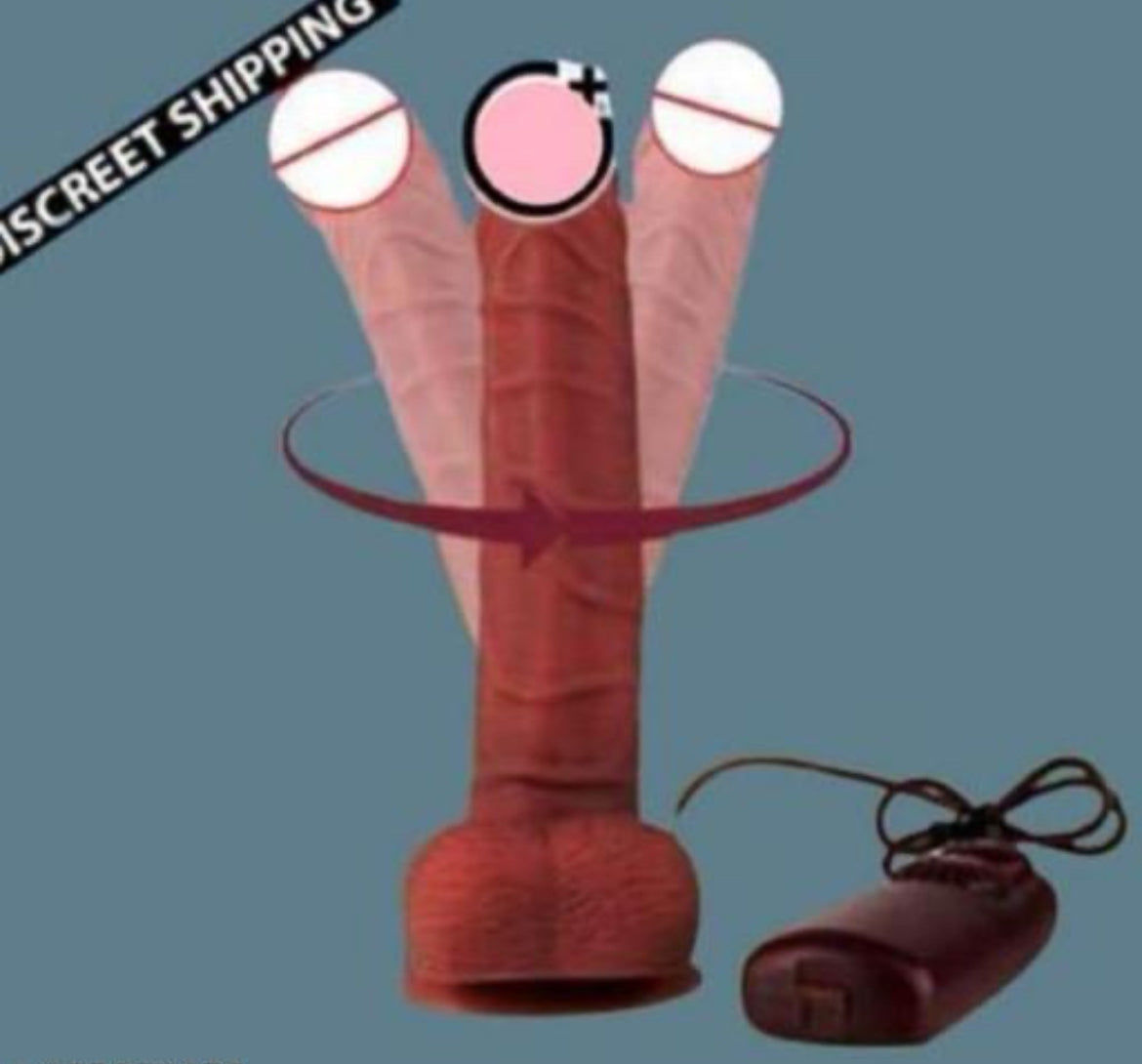 Vibrating + Rotating 2in1 D!ldo