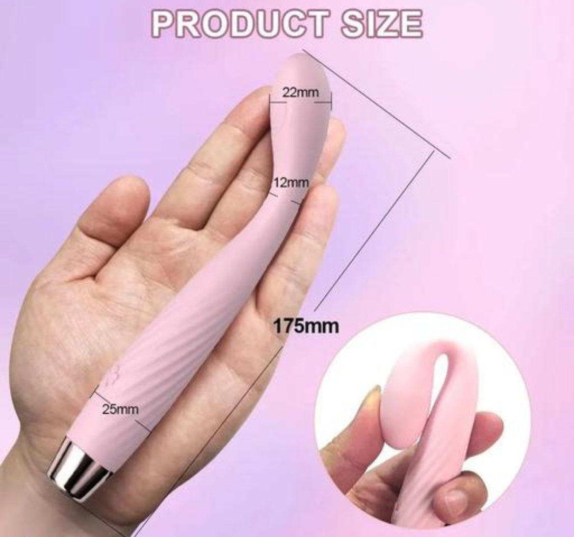 Slim Bent Vibrator